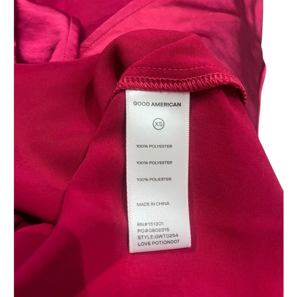 Good American Satin Wrap V-Neck Long Sleeve Blouse Top | Sz 2XL Pink NEW $149 - Picture 6 of 8